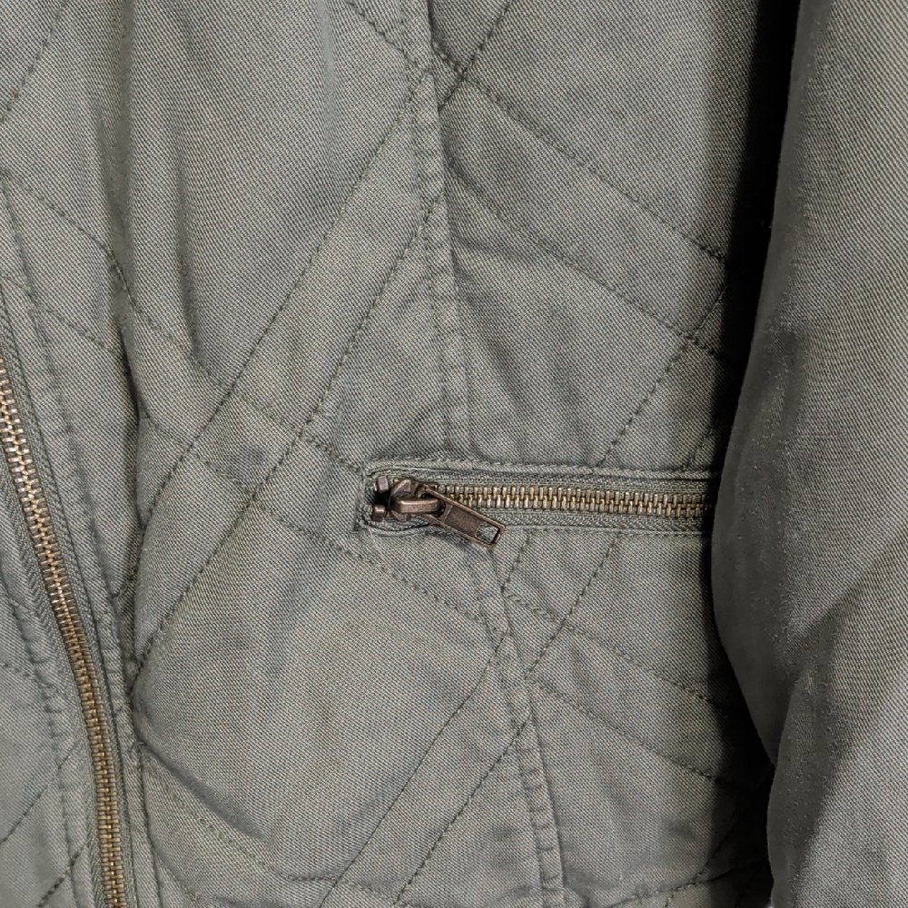 Maurices Sage Green Quilted Bomber Jacket - Picture 4 of 7
